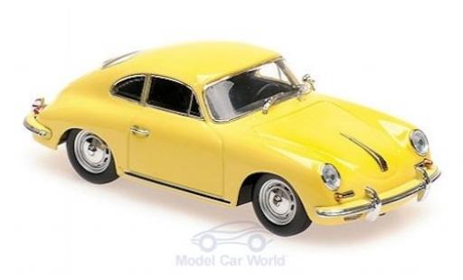 Diecast model cars Porsche 356 B B B Coupe yellow 1961 1/43 Maxichamps