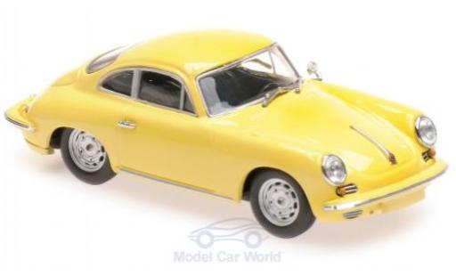 Diecast model cars Porsche 356 C C C Carrera 2 yellow 1963 1/43 Maxichamps