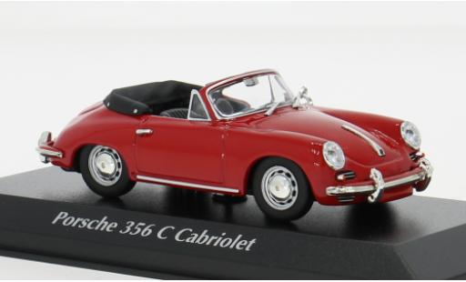 Diecast model cars Porsche 356 C C Convertible red 1965 1/43 Maxichamps
