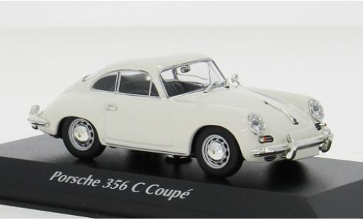 Diecast model cars Porsche 356 C C white 1965 1/43 Maxichamps