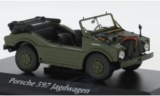 Diecast model cars Porsche 597 Base Jagdwagen olive 1954 1/43 Maxichamps
