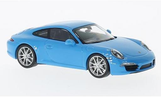 Diecast model cars Porsche 911 S Carrera blue 2012 1/43 Maxichamps