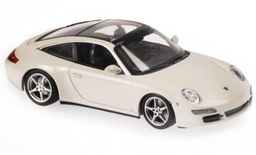 Diecast model cars Porsche 911 Targa white 2006 1/43 Maxichamps