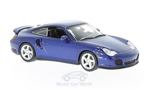 Diecast model cars Porsche 911 Turbo metallic blue 1999 1/43 Maxichamps