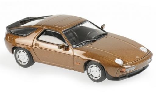 Diecast model cars Porsche 928 S S metallic brown 1979 1/43 Maxichamps