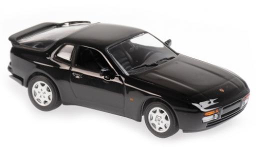 Diecast model cars Porsche 944 S2 black 1989 1/43 Maxichamps