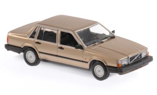 Diecast model cars Volvo 740 GL gold 1986 1/43 Maxichamps