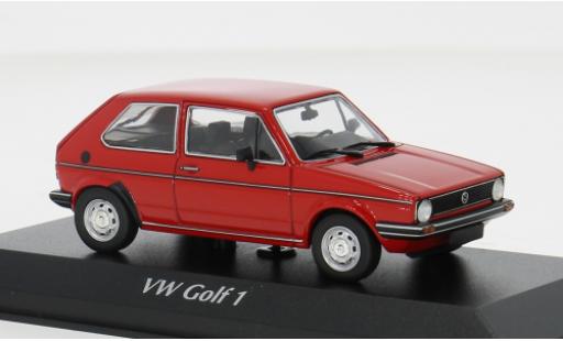Diecast model cars Volkswagen Golf Base I red 1980 1/43 Maxichamps