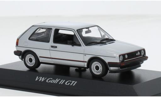 Diecast model cars Volkswagen Golf GTI II 16V silver 1985 1/43 Maxichamps