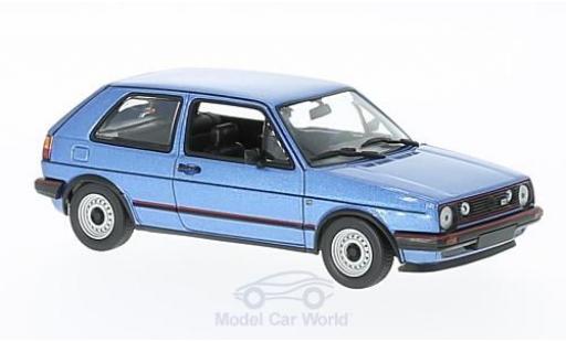 Diecast model cars Volkswagen Golf GTI II metallic blue 1985 1/43 Maxichamps