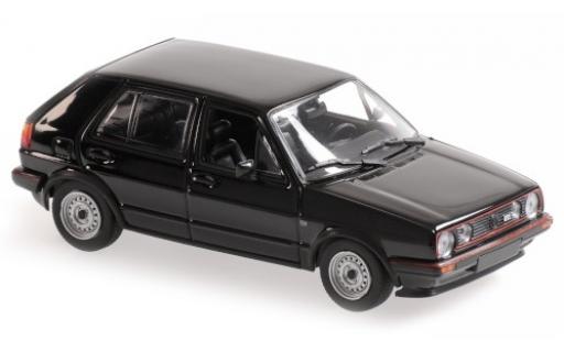 Diecast model cars Volkswagen Golf GTI II black 1985 5-portes 1/43 Maxichamps