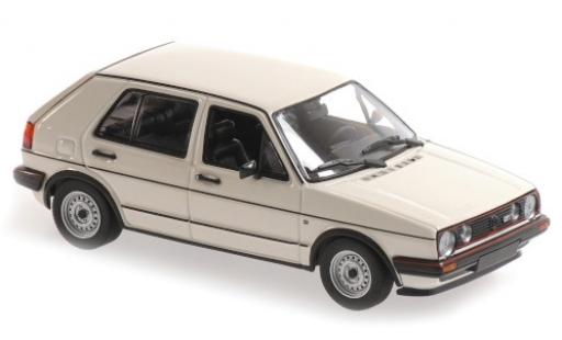 Diecast model cars Volkswagen Golf GTI II white 1985 5-portes 1/43 Maxichamps