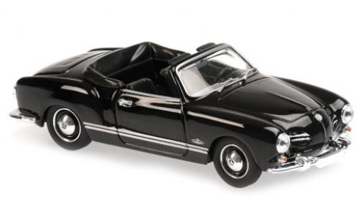 Diecast model cars Volkswagen Karmann Ghia Cabriolet Ghia Convertible (Typ 14) black 1955 1/43 Maxichamps