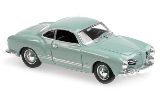 Diecast model cars Volkswagen Karmann Ghia Coupe Ghia blue 1955 1/43 Maxichamps
