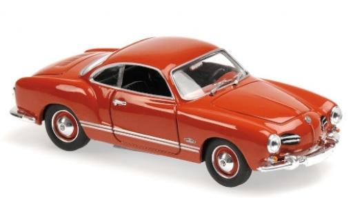 Diecast model cars Volkswagen Karmann Ghia Coupe Ghia red 1955 1/43 Maxichamps