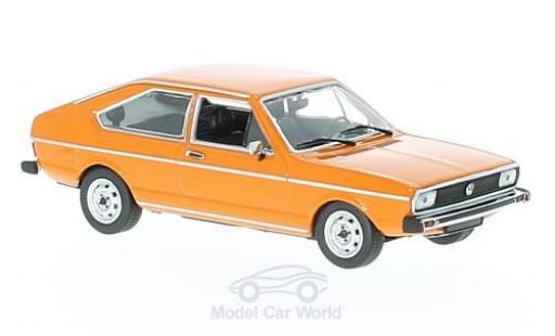 Diecast model cars Volkswagen Passat B1 orange 1975 1/43 Maxichamps