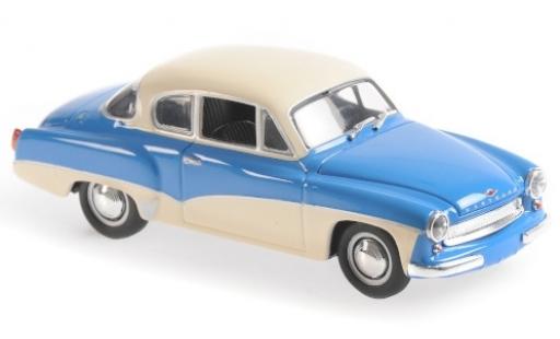 Diecast model cars Wartburg 311 Coupe blue/white 1958 1/43 Maxichamps