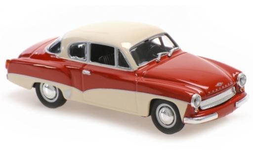 Diecast model cars Wartburg 311 Coupe red/white 1958 1/43 Maxichamps