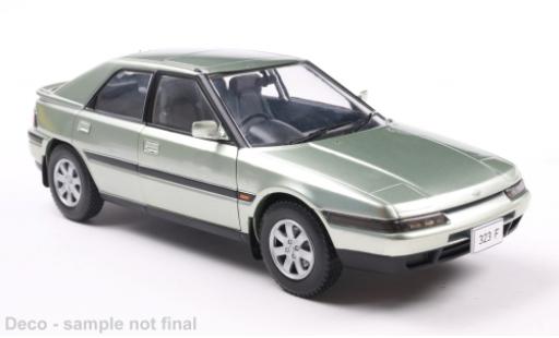 Diecast model cars Mazda 323 F green 1/24 WhiteBox