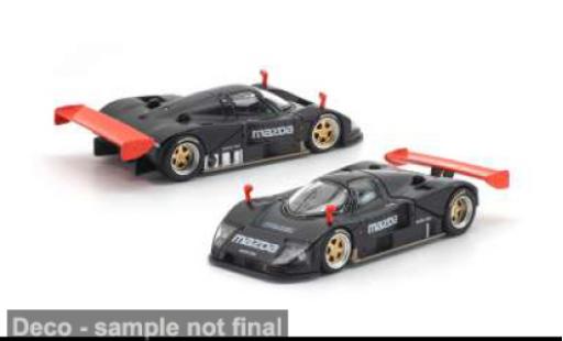 Diecast model cars Mazda 787B Test Car black/red 1991 1/64 Pop Race
