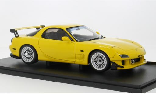 Diecast model cars Mazda RX7 RS FD RS yellow 1/18 Solido