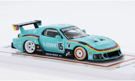 Diecast model cars Mazda RX7 LB Works (FD3S) - blue 1/64 INNO64