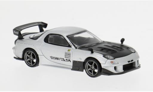 Diecast model cars Mazda RX7 Base (FD3S) silver/black 2024 1/64 Mini GT
