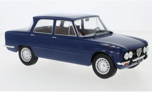 Diecast model cars Alfa Romeo Giulia Nuova Super blue 1974 1/18 MCG