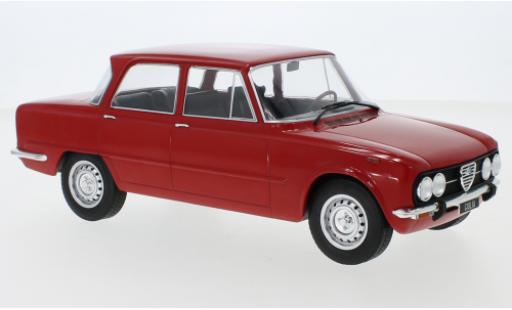 Diecast model cars Alfa Romeo Giulia Nuova Super red 1974 1/18 MCG