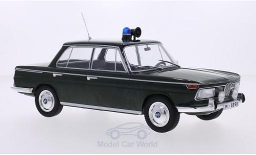 Diecast model cars Bmw 2000 ti (Typ 120) green Police 1966 T&Atilde;&frac14;ren and Hauben closed 1/18 MCG