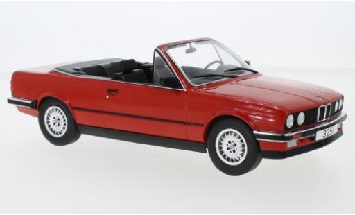 Diecast model cars Bmw 325 Cabriolet i (E30) Convertible red 1985 1/18 MCG
