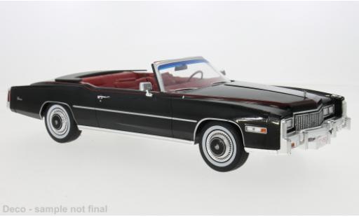 Diecast model cars Cadillac Eldorado Convertible black 1976 1/18 MCG