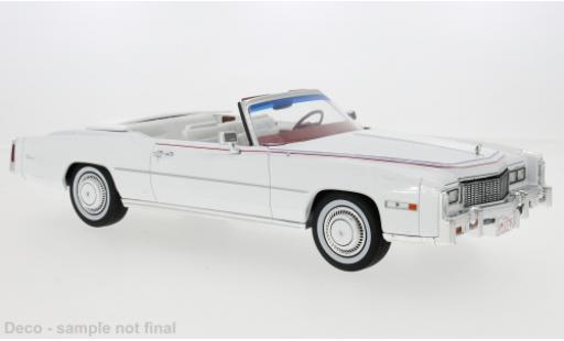 Diecast model cars Cadillac Eldorado Convertible white 1976 1/18 MCG