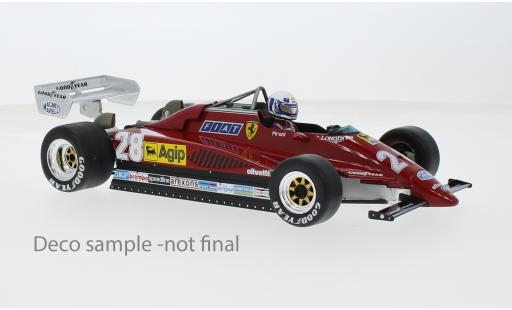 Diecast model cars Ferrari 126 C2 No.28 Scuderia SpA SEFAC formula 1 GP Monaco 1982 1/18 MCG