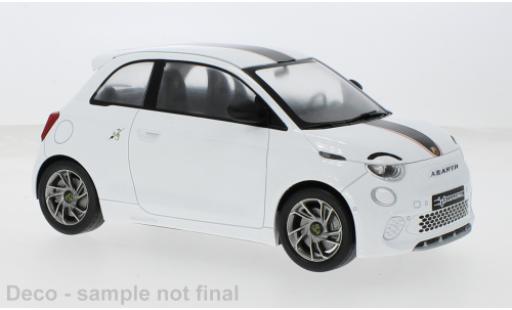 Diecast model cars Fiat 500 Abarth e white 2024 1/18 MCG
