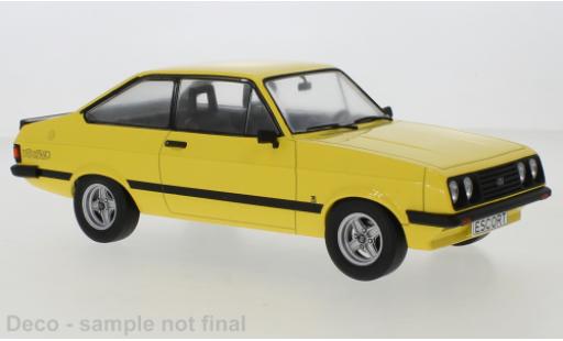 Diecast model cars Ford Escort RS 2000 MK II yellow 1976 1/18 MCG