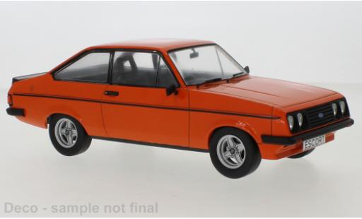Diecast model cars Ford Escort RS 2000 MK II orange 1977 Exklusiv bei Model Car World 1/18 MCG