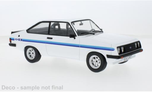 Diecast model cars Ford Escort RS 2000 MK II white 1977 1/18 MCG