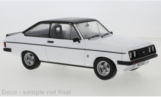 Diecast model cars Ford Escort RS 2000 MK II white/matt-black 1977 1/18 MCG