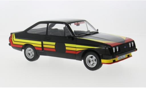 Diecast model cars Ford Escort RS 2000 MK II X-Pack black/Dekor 1977 1/18 MCG