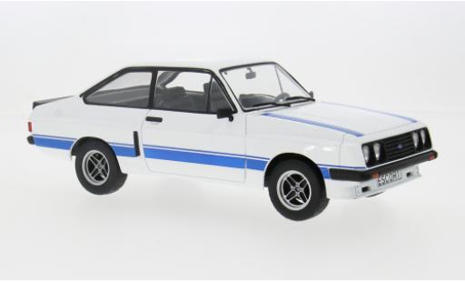 Diecast model cars Ford Escort RS 2000 MK II X-Pack white/Dekor 1977 1/18 MCG