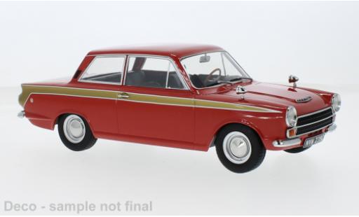 Diecast model cars Lotus Cortina MkI Ford MK I red/gold 1966 1/18 MCG