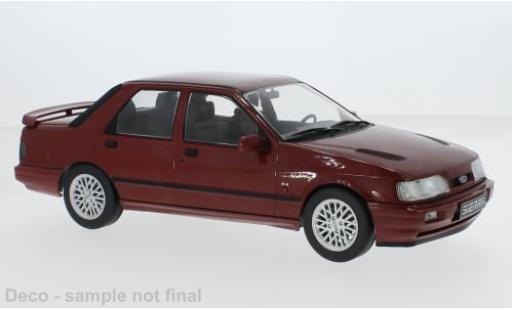 Diecast model cars Ford Sierra Cosworth RS 4x4 metallise red 1990 1/18 MCG