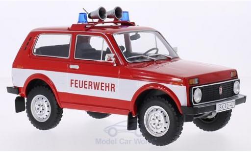 Diecast model cars Lada Niva Pompiers red/white Fire brigade 1978 T&Atilde;&frac14;ren and Hauben closed 1/18 MCG