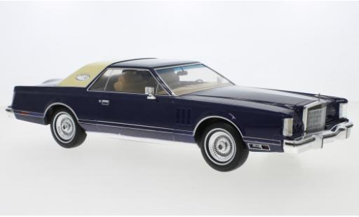 Diecast model cars Lincoln Continental 1978 Mark V blue 1/18 MCG