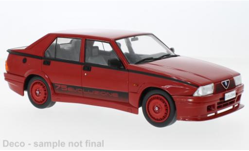 Diecast model cars Alfa Romeo 75 turbo Evoluzione red 1987 1/18 MCG