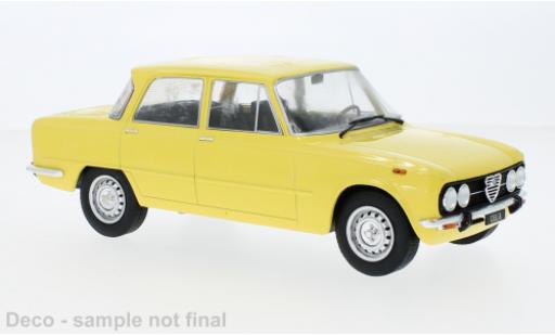 Diecast model cars Alfa Romeo Giulia Nuova Super yellow 1974 1/18 MCG