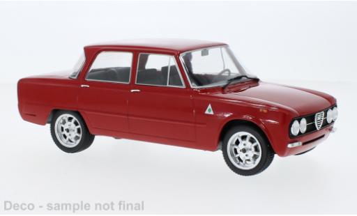 Diecast model cars Alfa Romeo Giulia Nuova Super red 1974 1/18 MCG