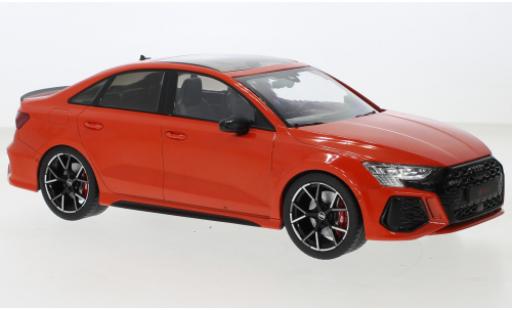 Diecast model cars Audi RS3 berline Limousine red 2022 1/18 MCG