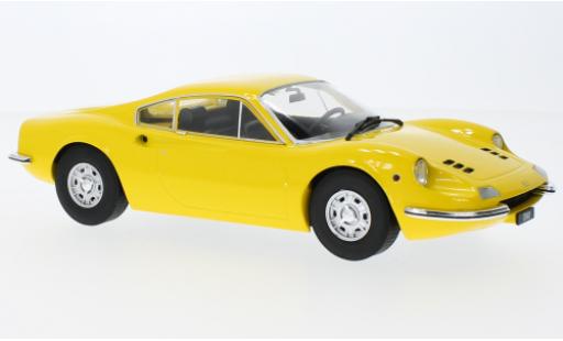 Diecast model cars Ferrari Dino GT 246 yellow 1969 1/18 MCG